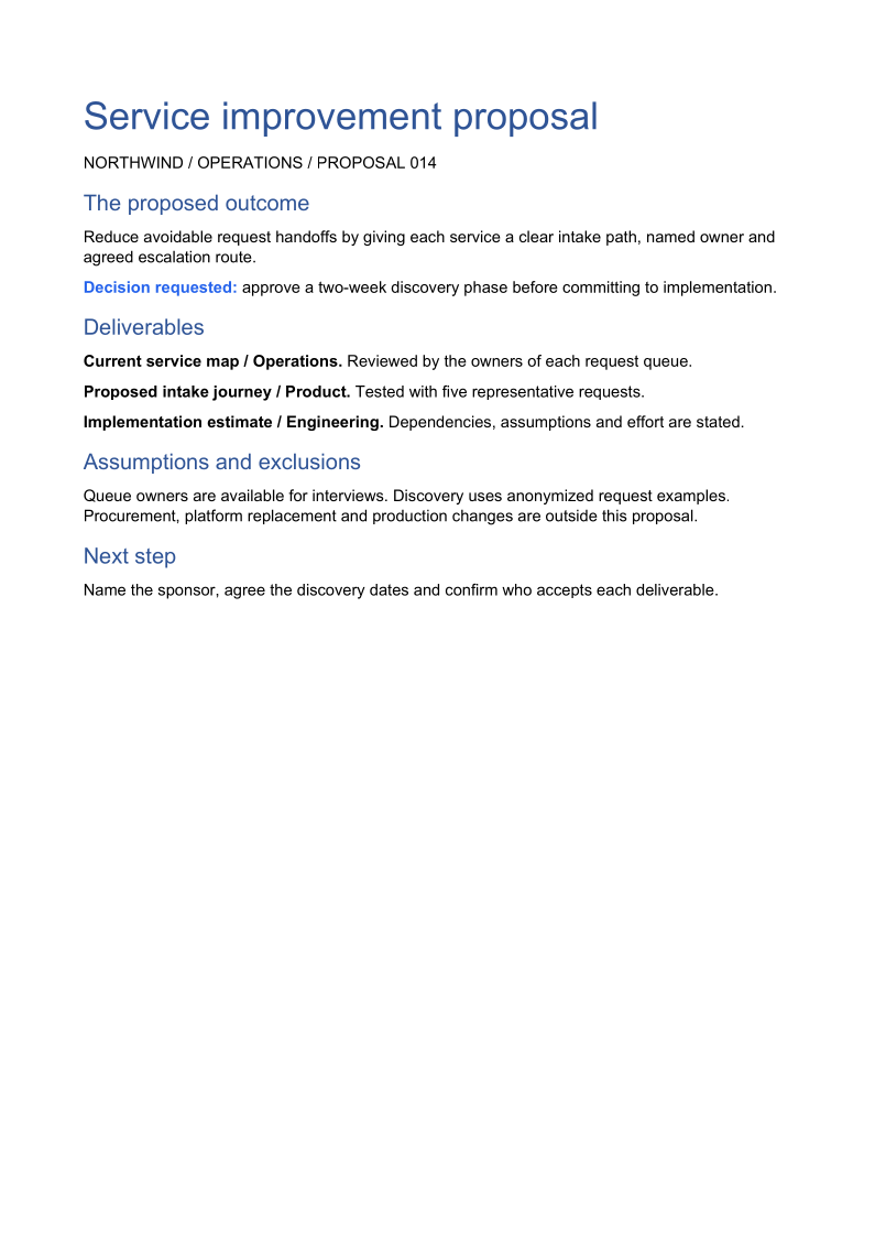 Generated OpenDocument example: Editable OpenDocument proposal